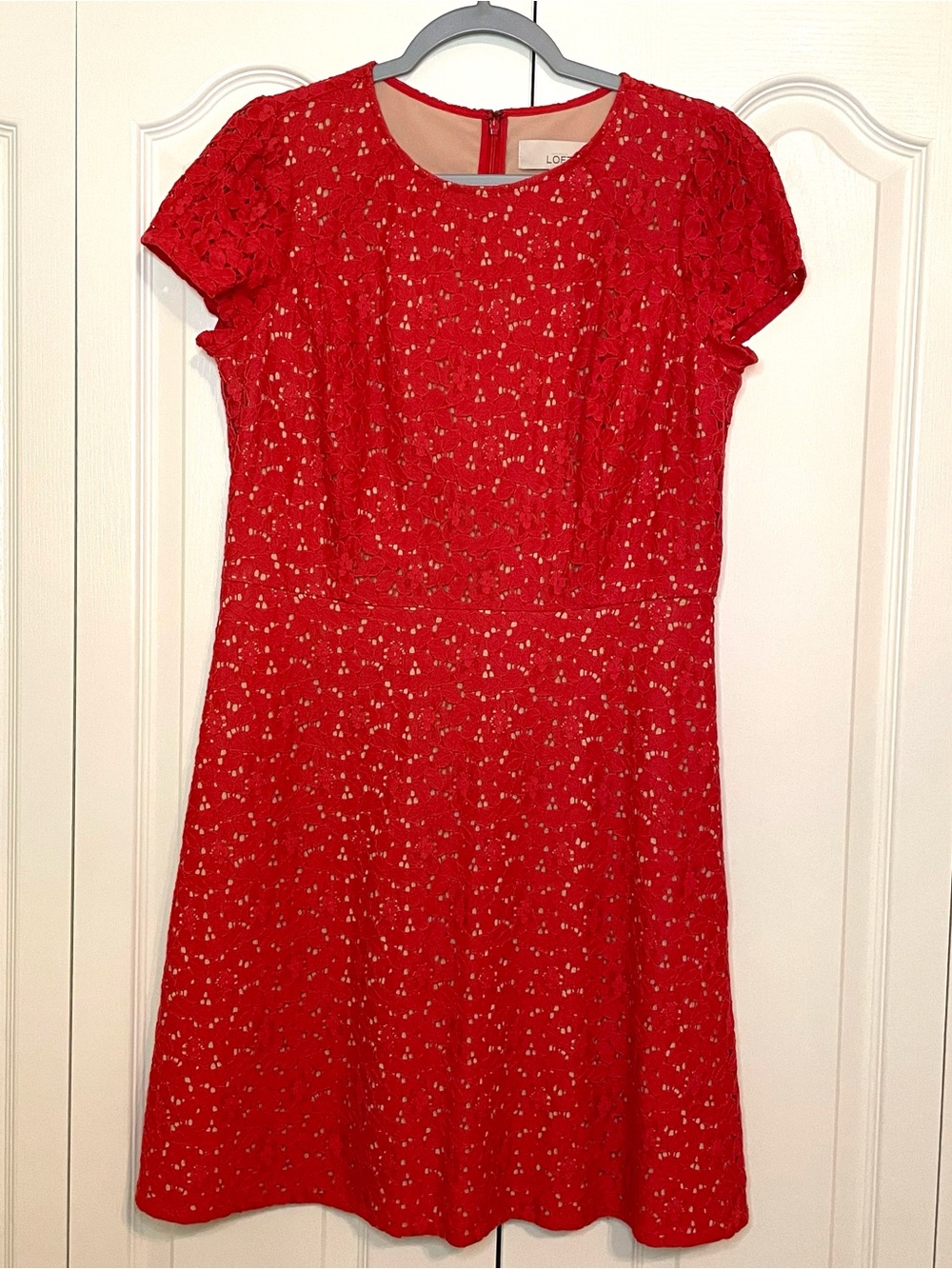 LOFT lace overlay dress